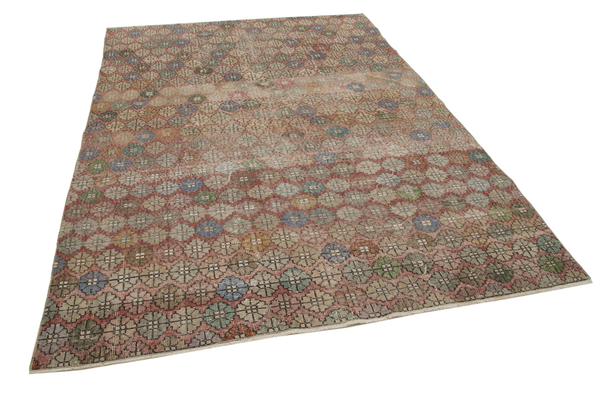 6 x 9 Beige Bohemian Rug  - 1684