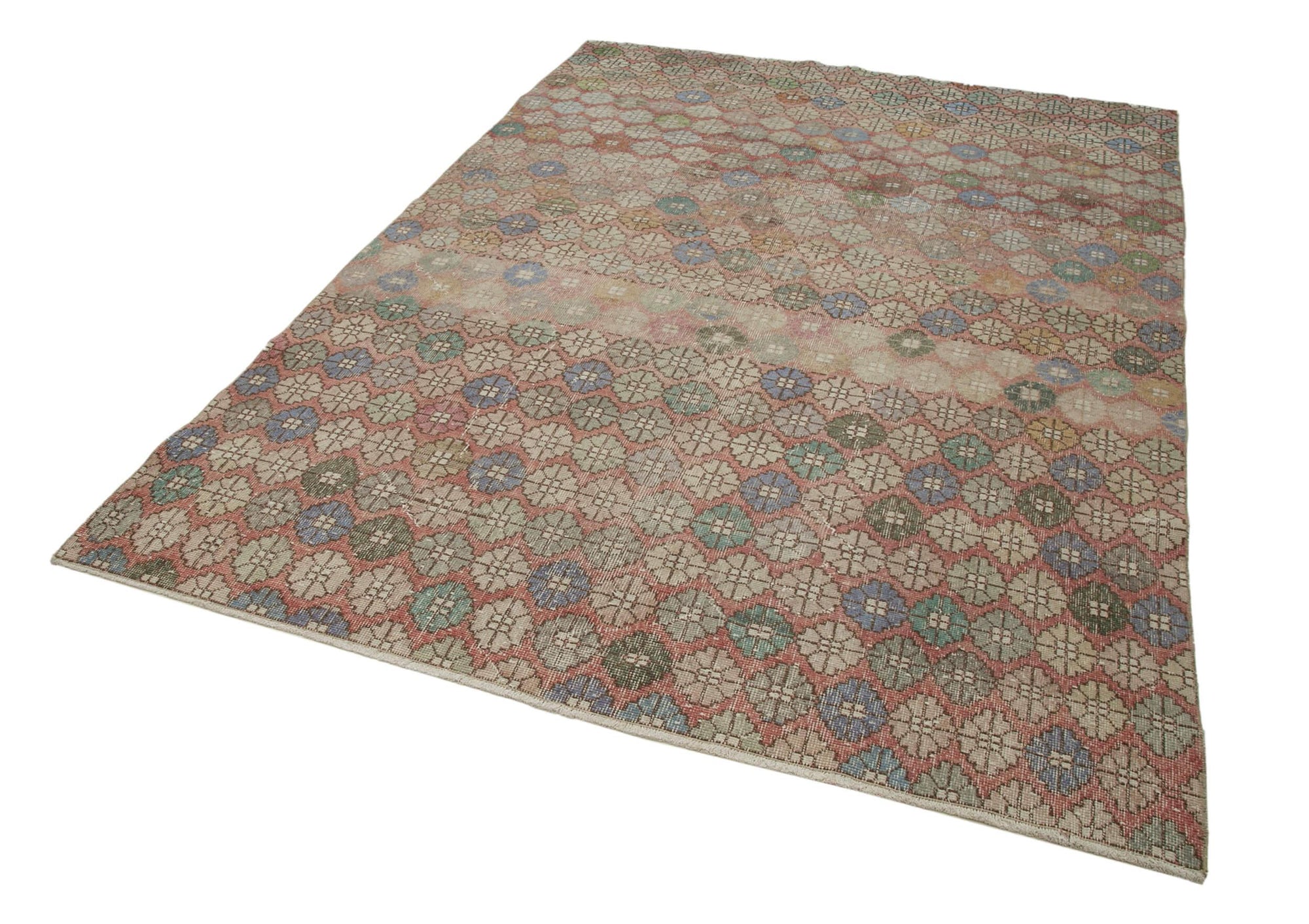 6 x 9 Beige Bohemian Rug  - 1684