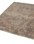 6 x 9 Beige Bohemian Rug  - 1684