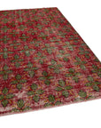 5 x 10 Red Bohemian Rug  - 1694