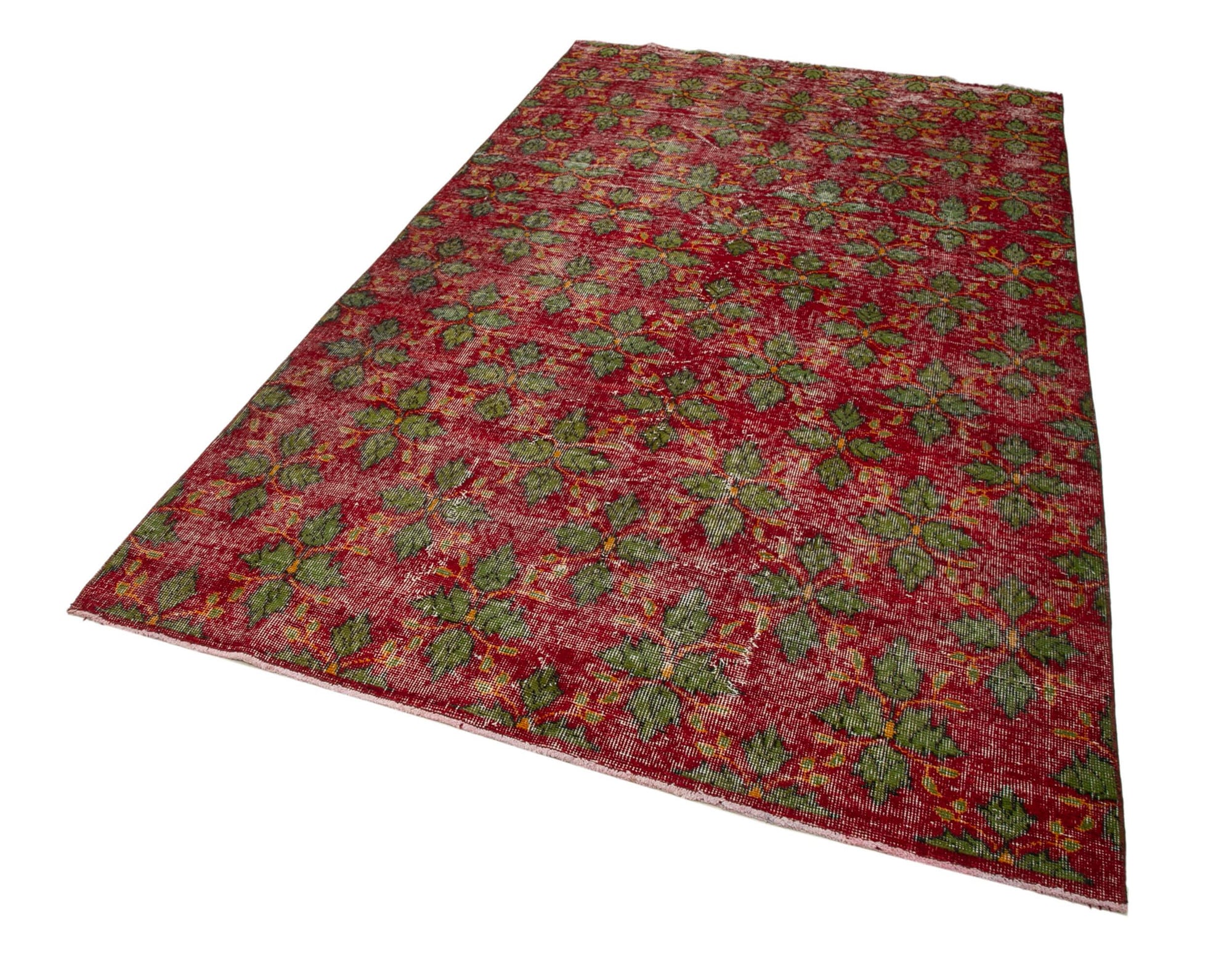 5 x 10 Red Bohemian Rug  - 1694