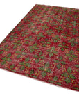 5 x 10 Red Bohemian Rug  - 1694