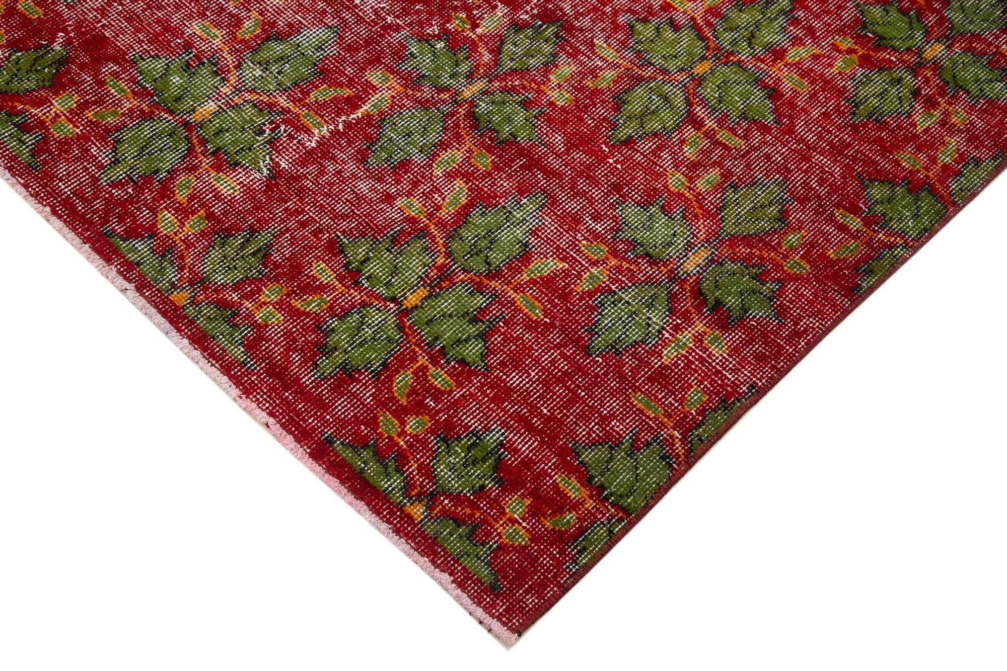 5 x 10 Red Bohemian Rug  - 1694