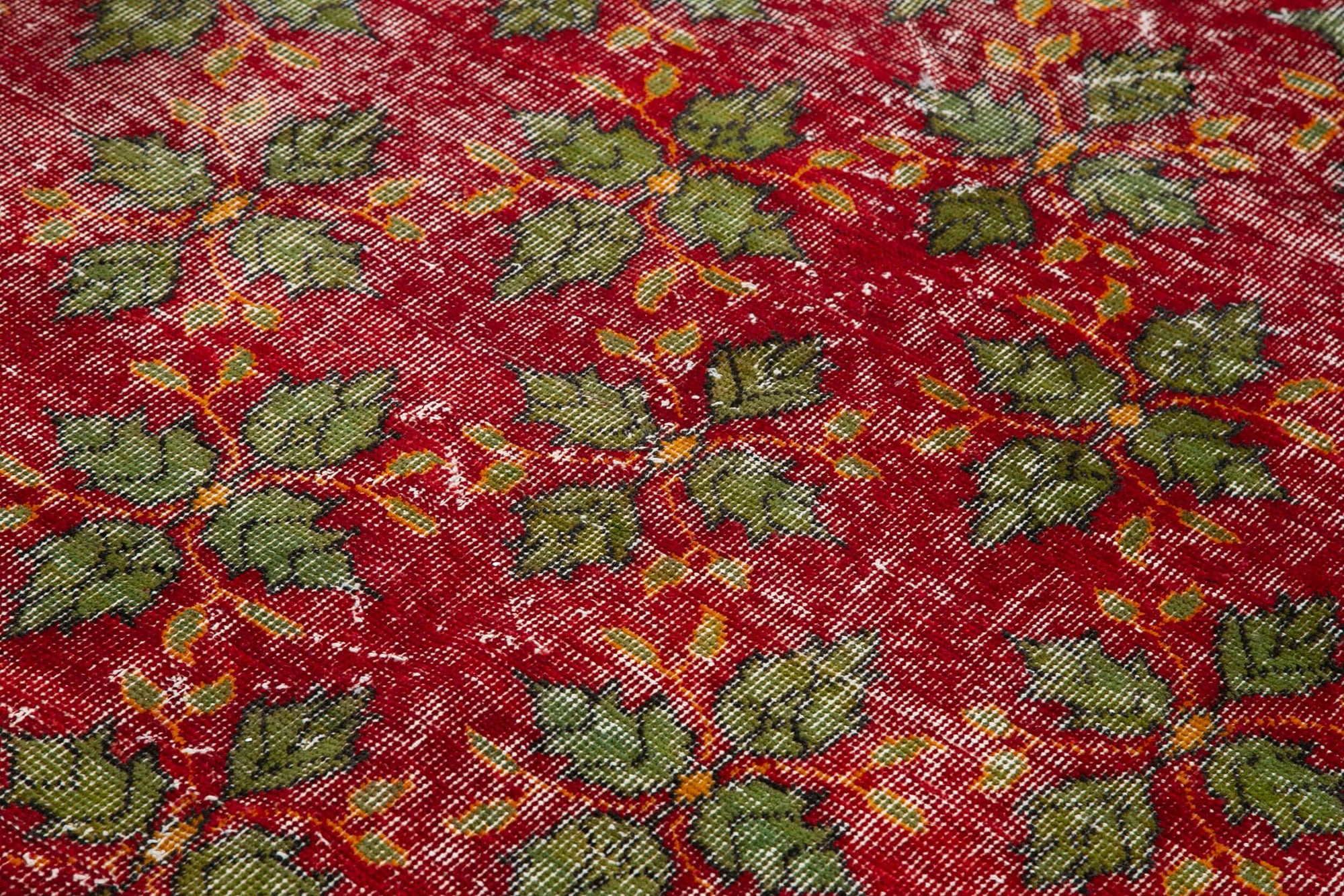 5 x 10 Red Bohemian Rug  - 1694