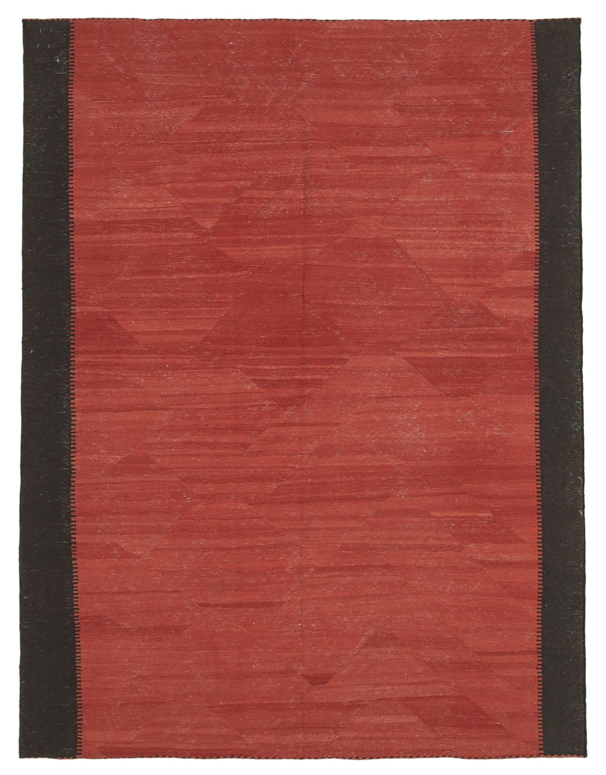 6 x 8 Red Contemporary Kilim Rug - 1707