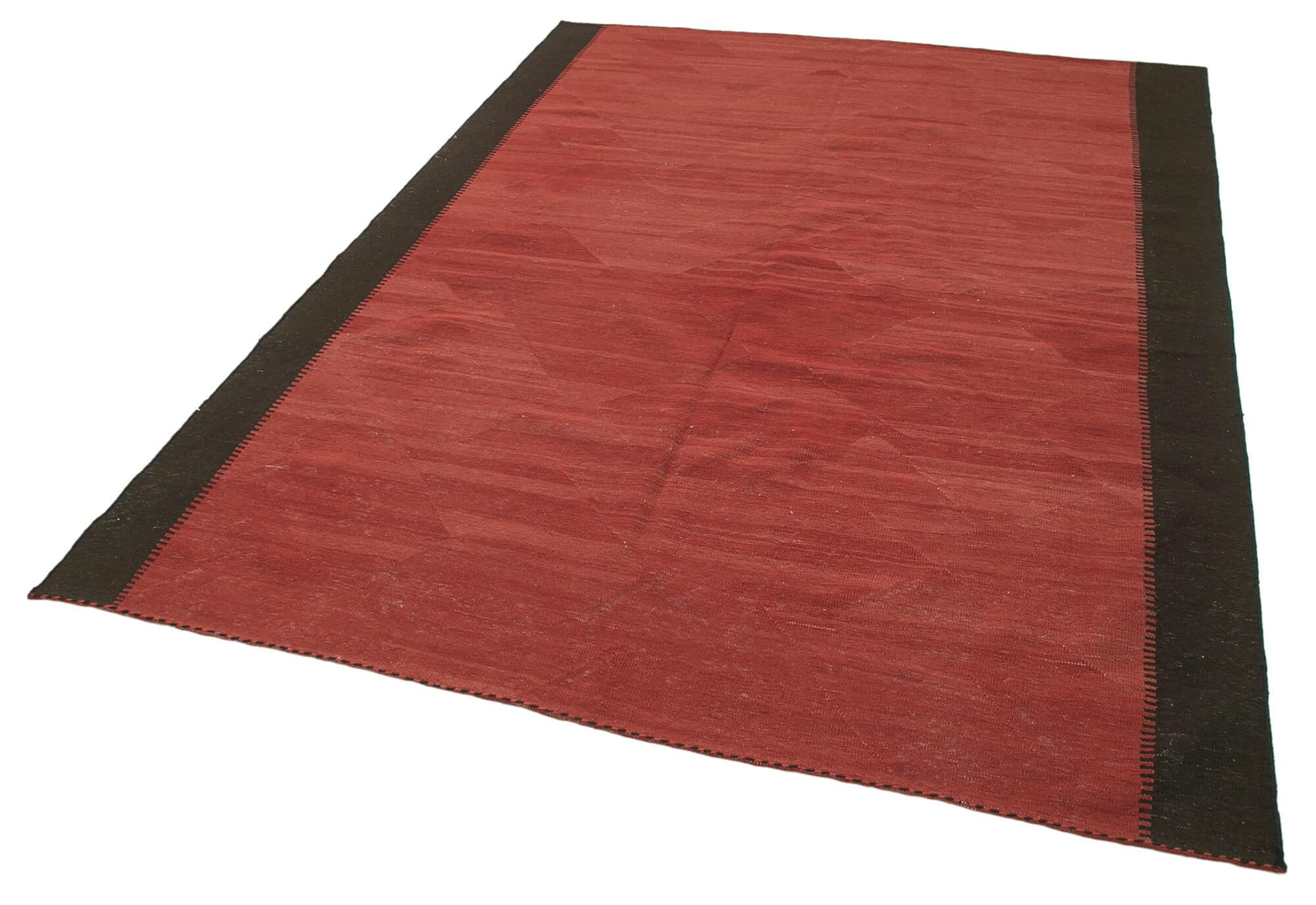 6 x 8 Red Contemporary Kilim Rug - 1707