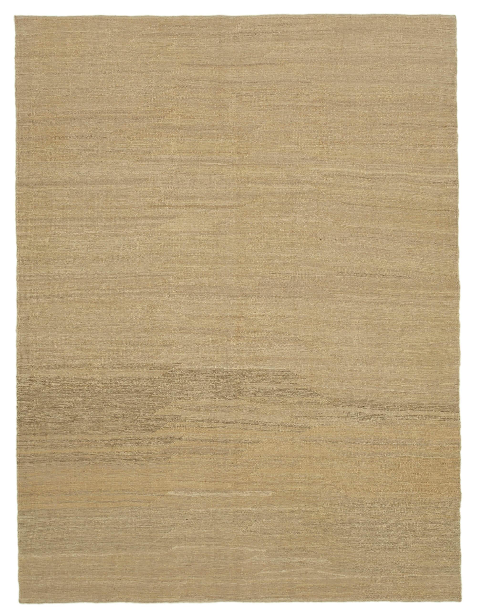 7 x 9 Beige Contemporary Kilim Rug - 1714