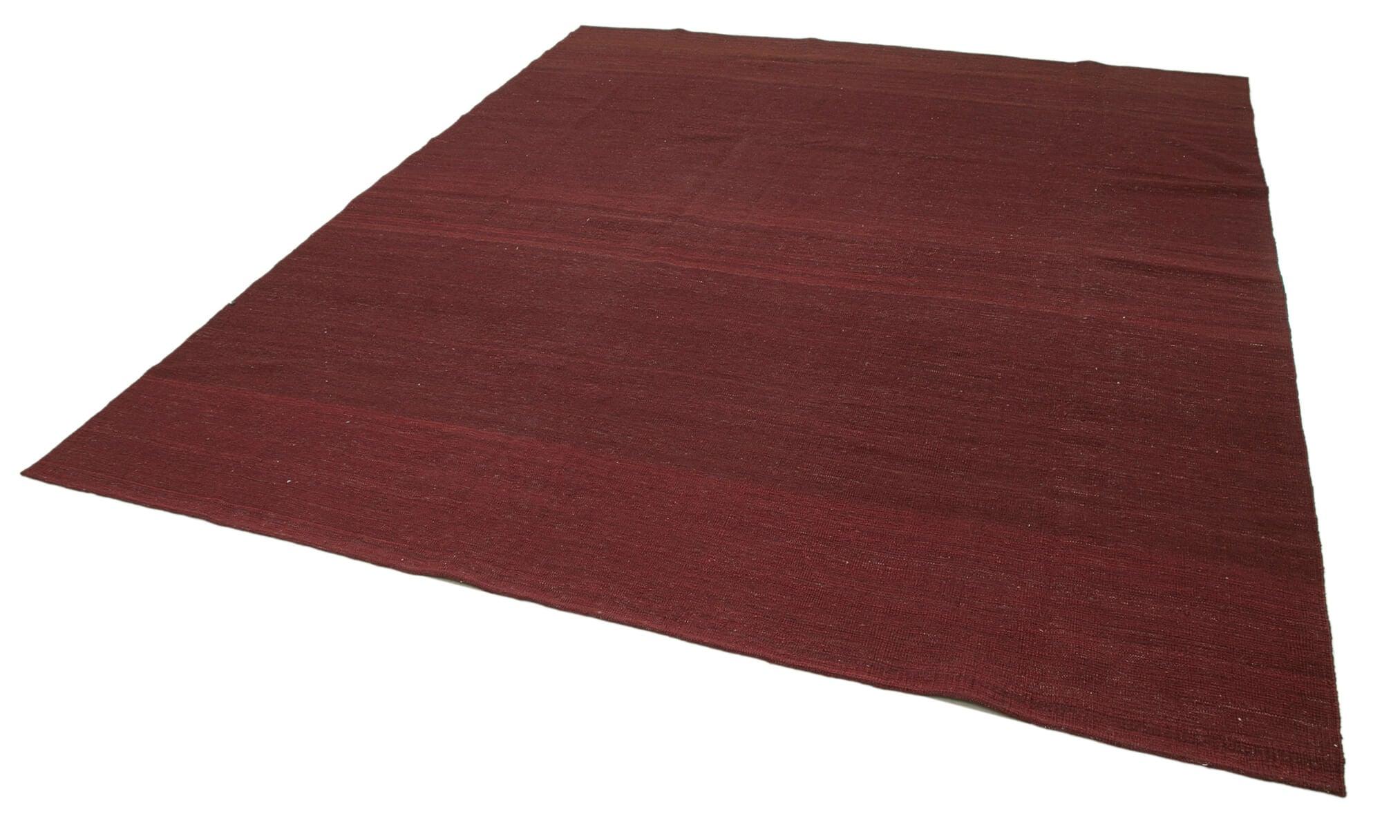 9 x 11 Red Contemporary Kilim Rug - 1719