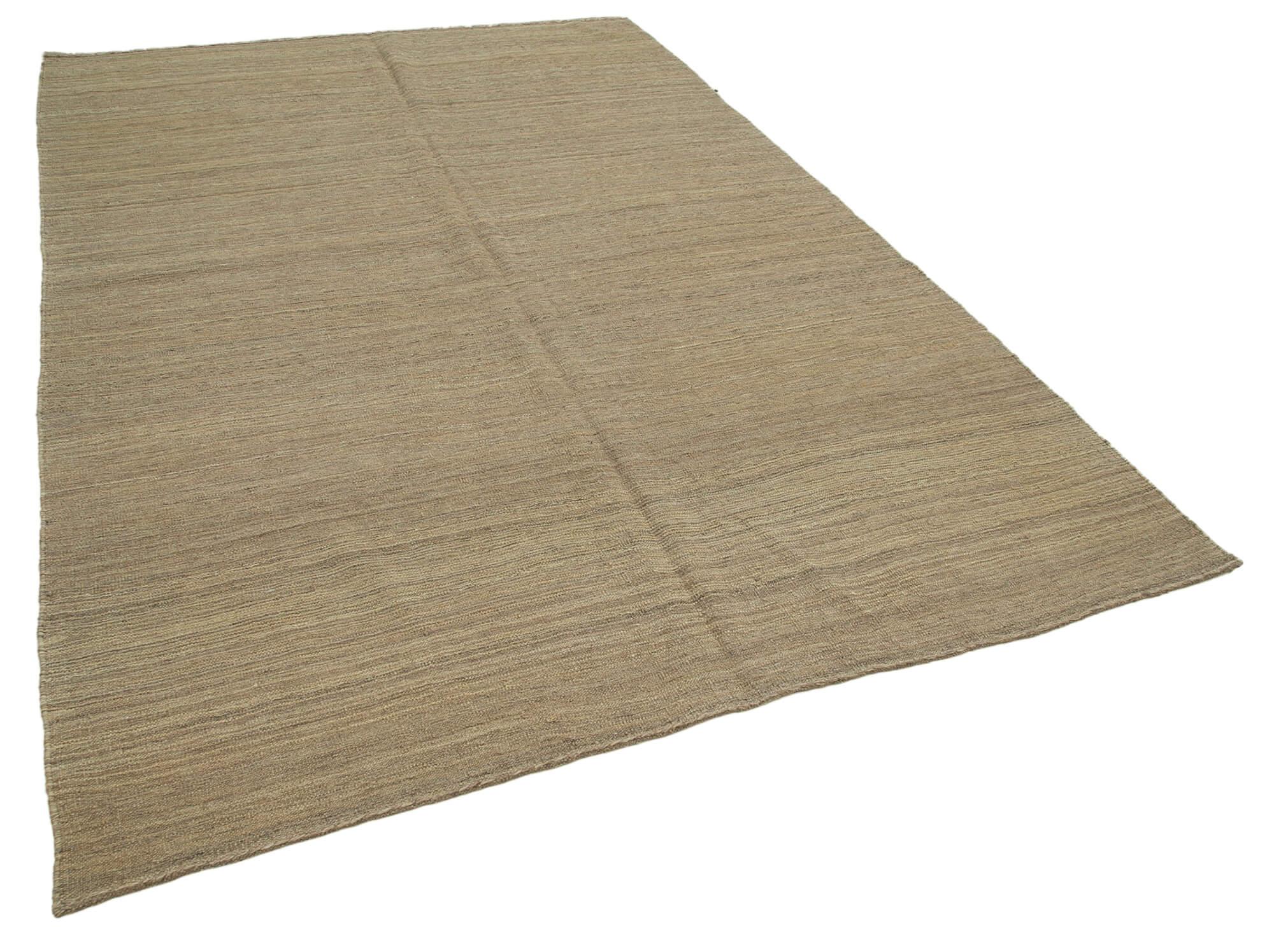 6 x 10 Beige Contemporary Kilim Rug - 1722