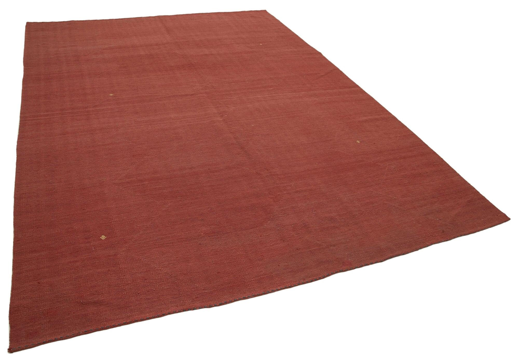 8 x 11 Red Contemporary Kilim Rug - 1734