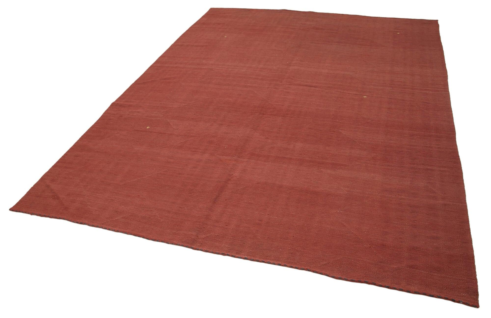 8 x 11 Red Contemporary Kilim Rug - 1734