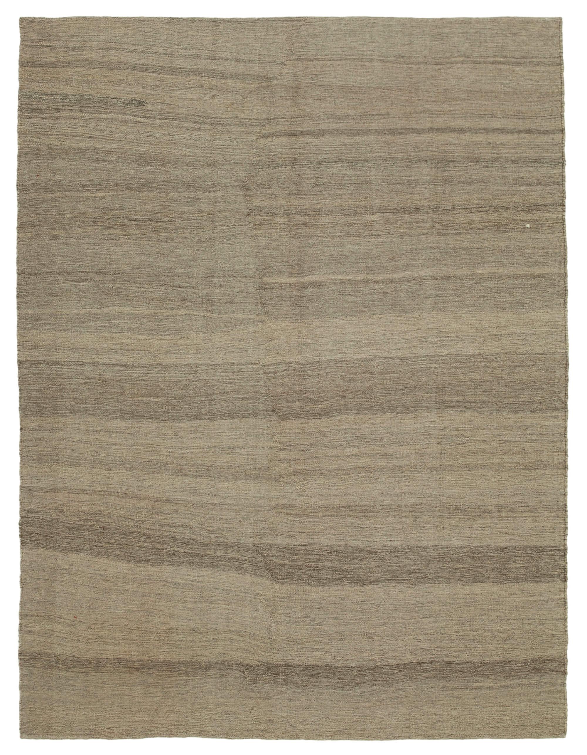 7 x 9 Beige Contemporary Kilim Rug - 1735