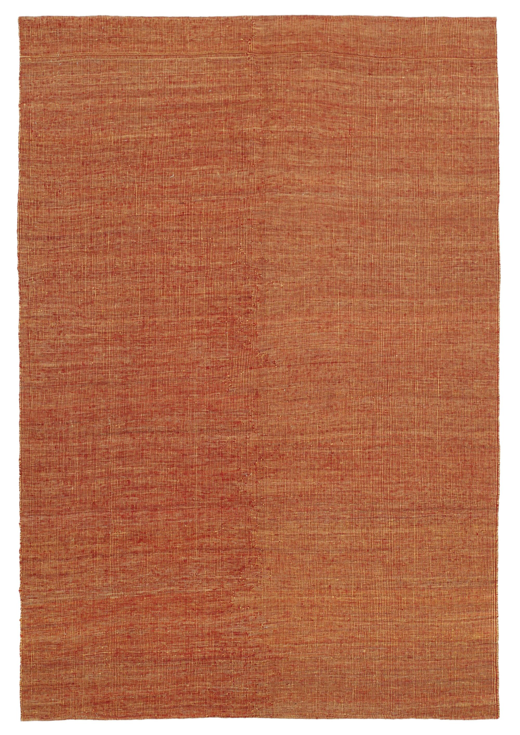 5 x 8 Orange Contemporary Kilim Rug - 1740