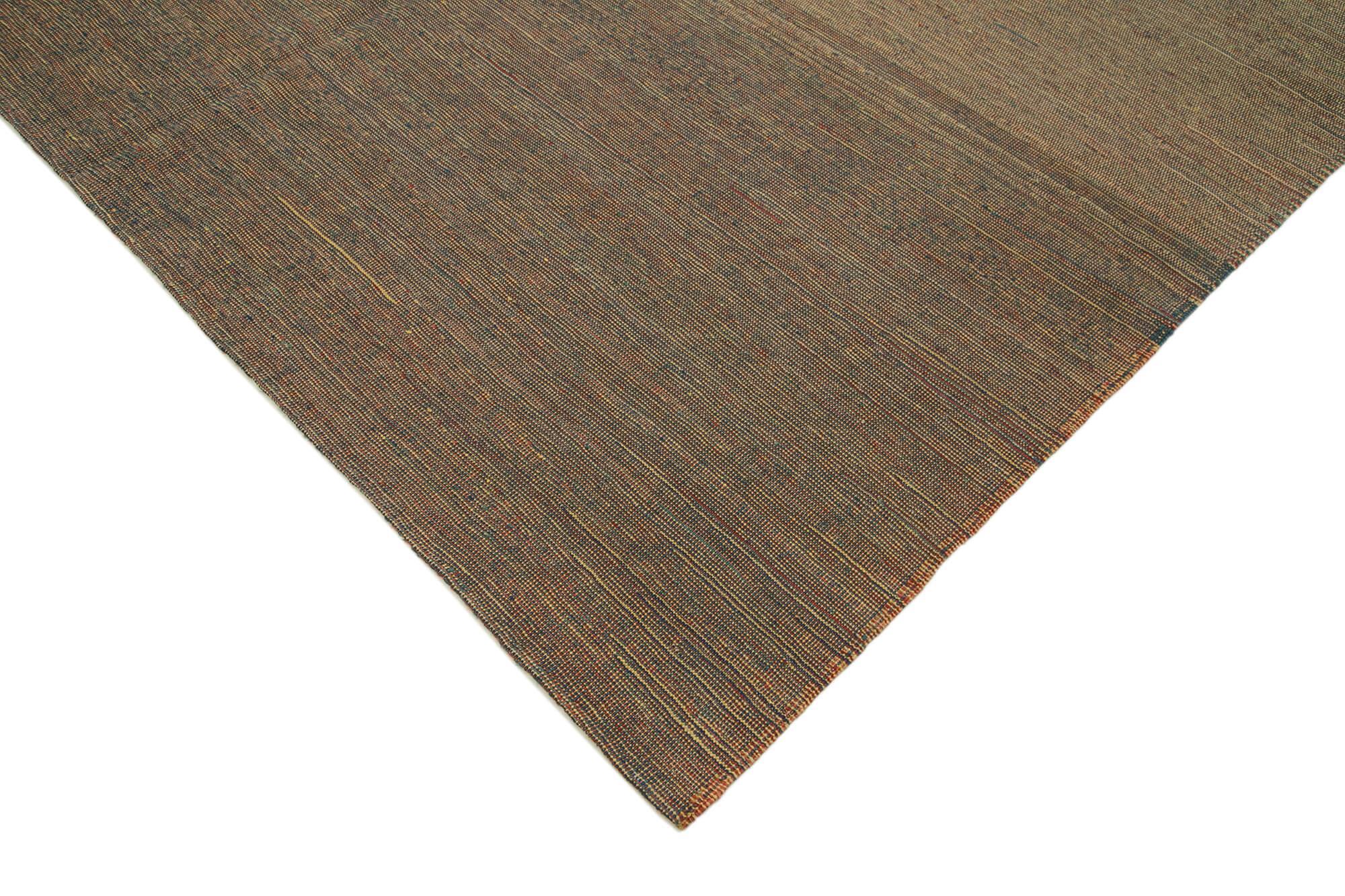 8 x 10 Brown Contemporary Kilim Rug - 1745