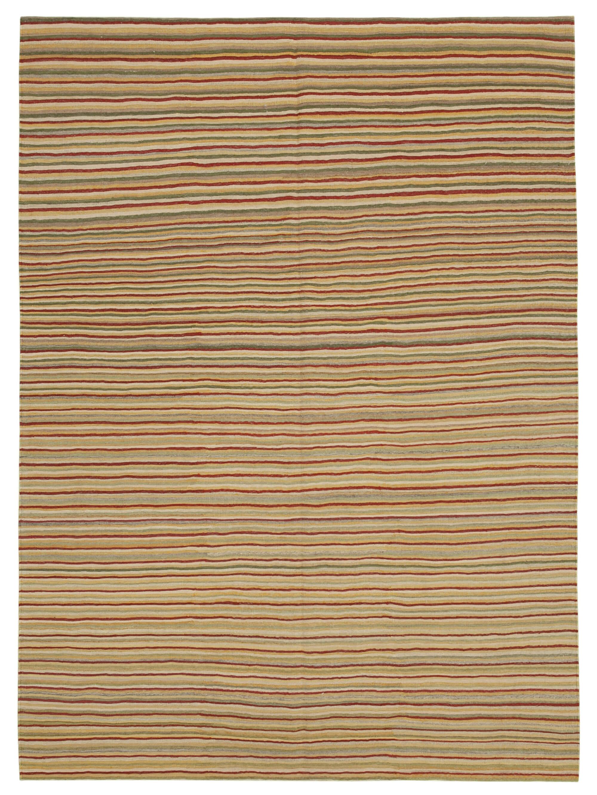 7 x 10 Beige Contemporary Kilim Rug - 1773