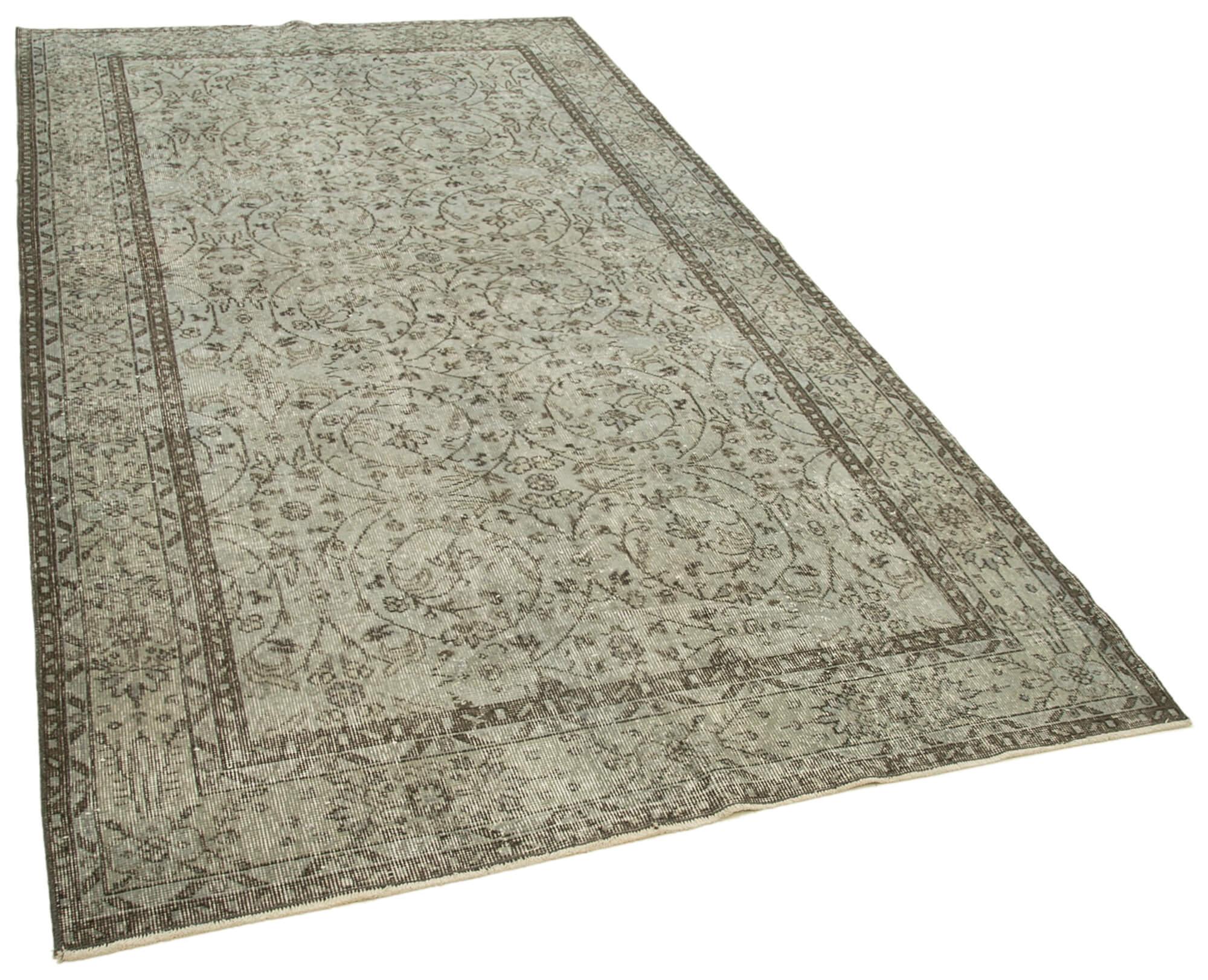 5 x 9 Grey Overdyed Rug - 2078