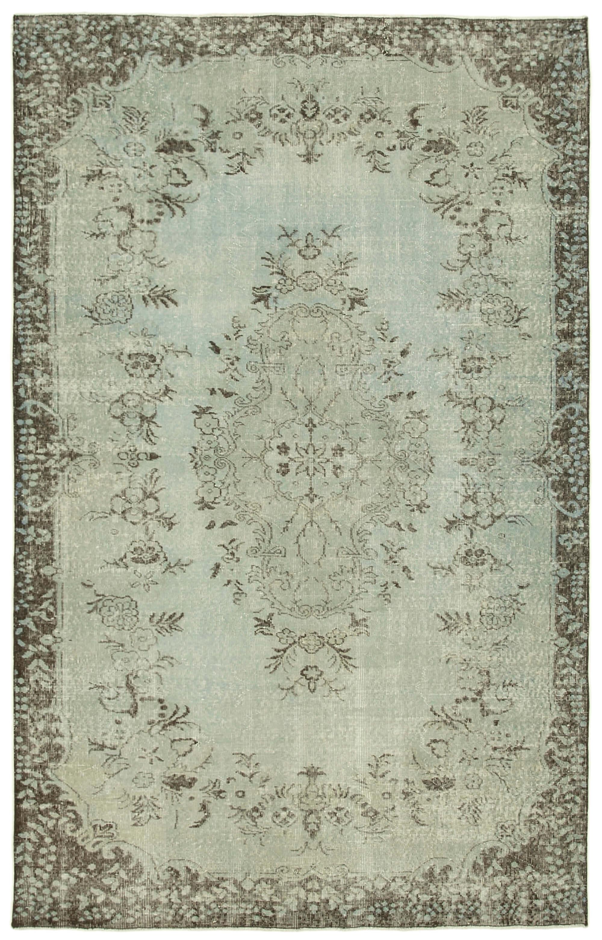 6 x 9 Blue Overdyed Rug - 2082