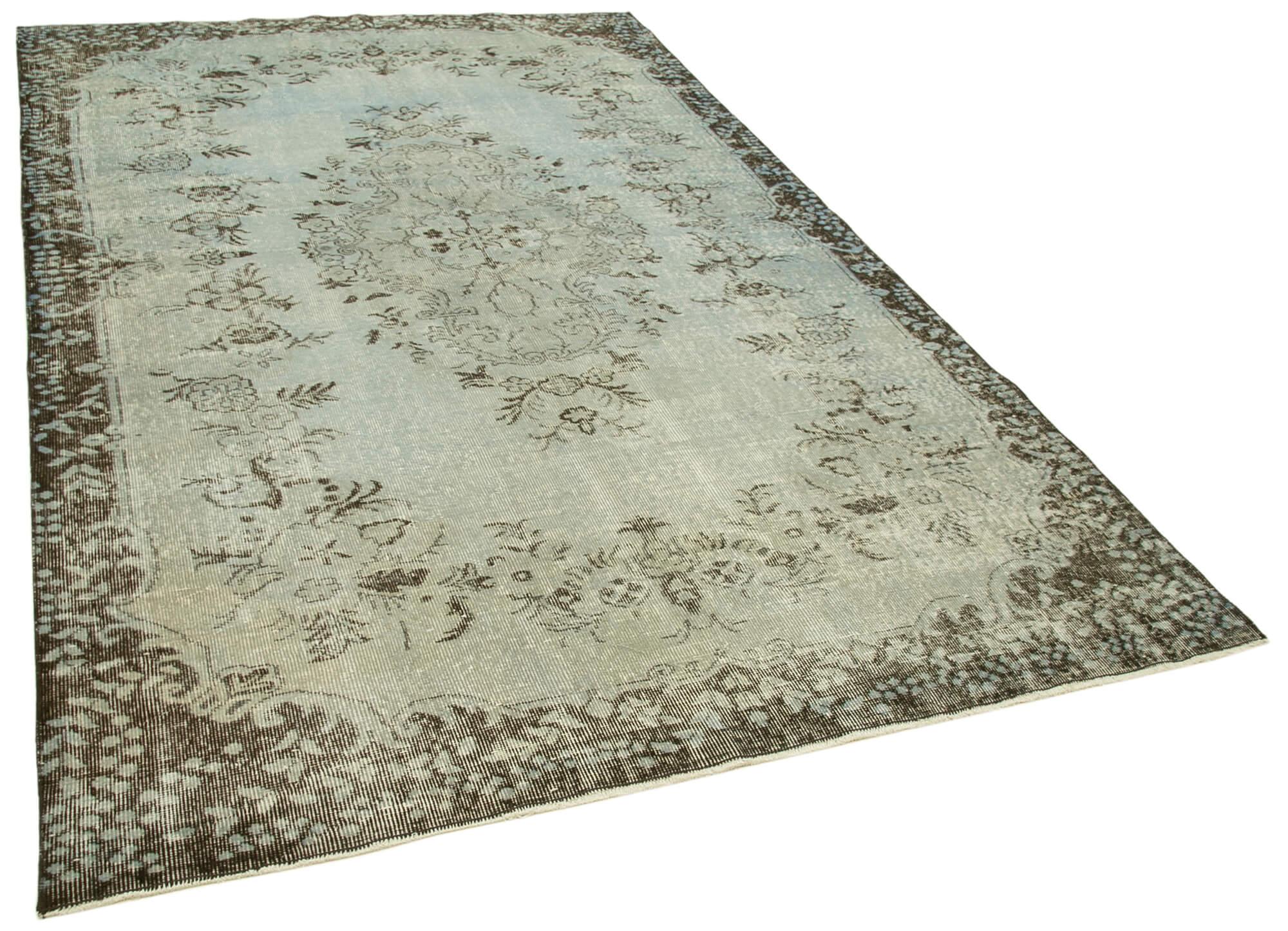 6 x 9 Blue Overdyed Rug - 2082