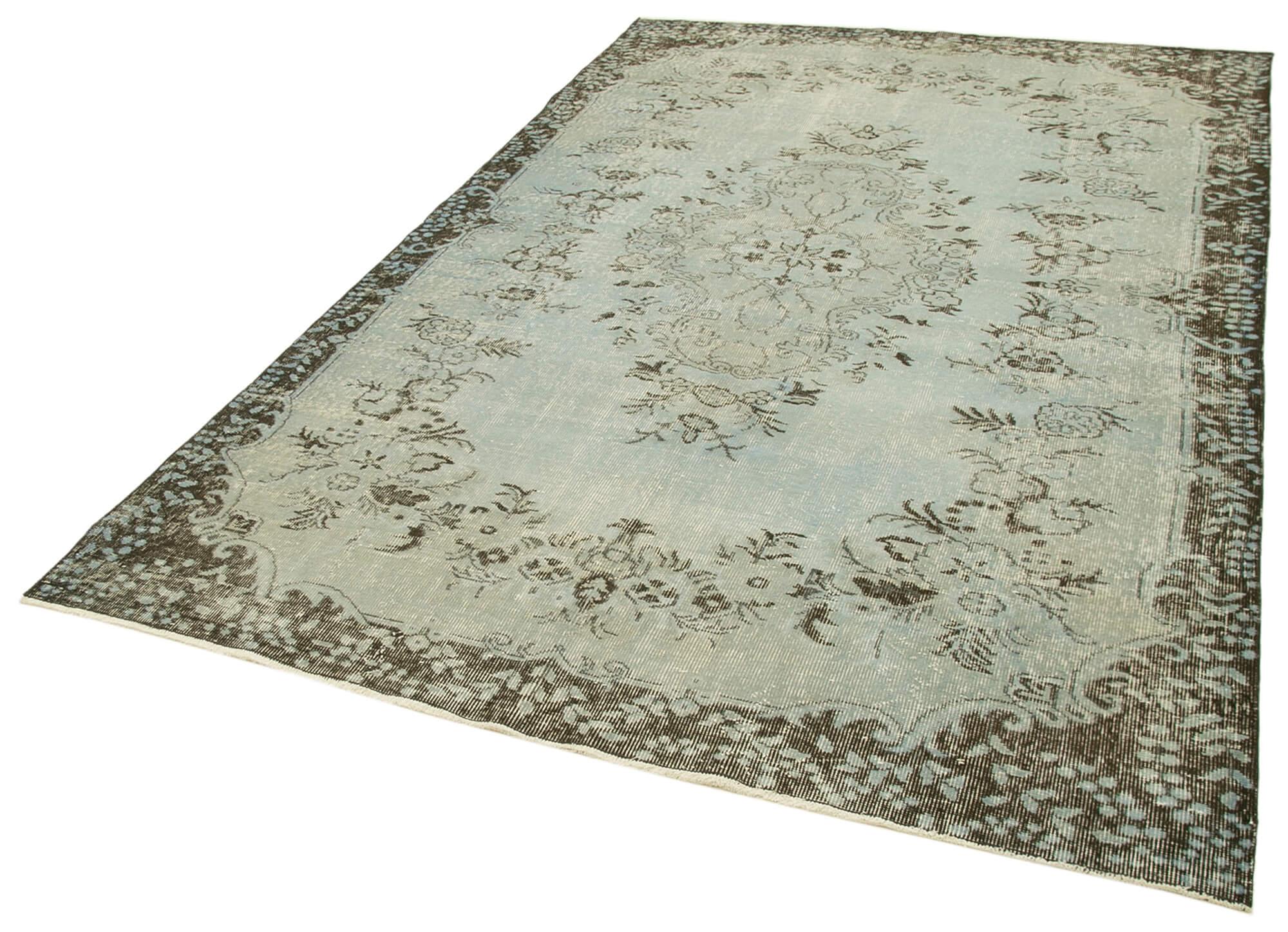 6 x 9 Blue Overdyed Rug - 2082