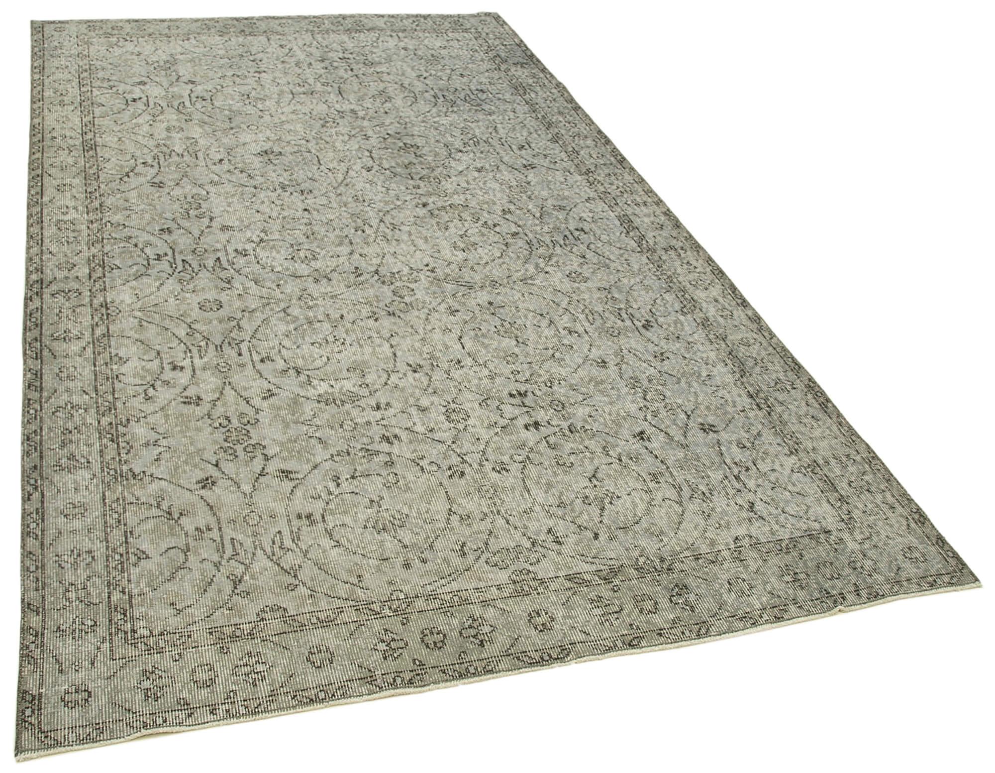 5 x 9 Grey Overdyed Rug - 2081