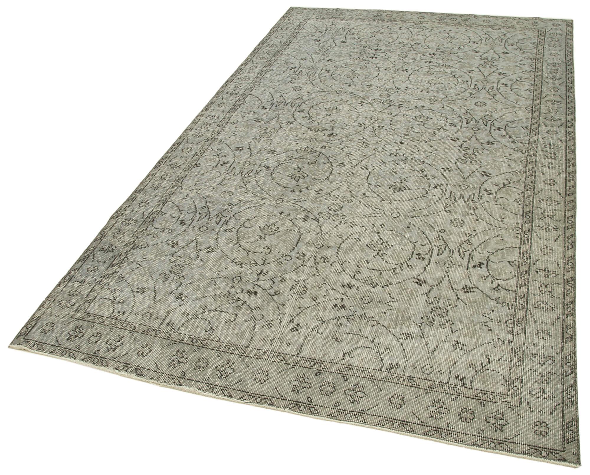 5 x 9 Grey Overdyed Rug - 2081