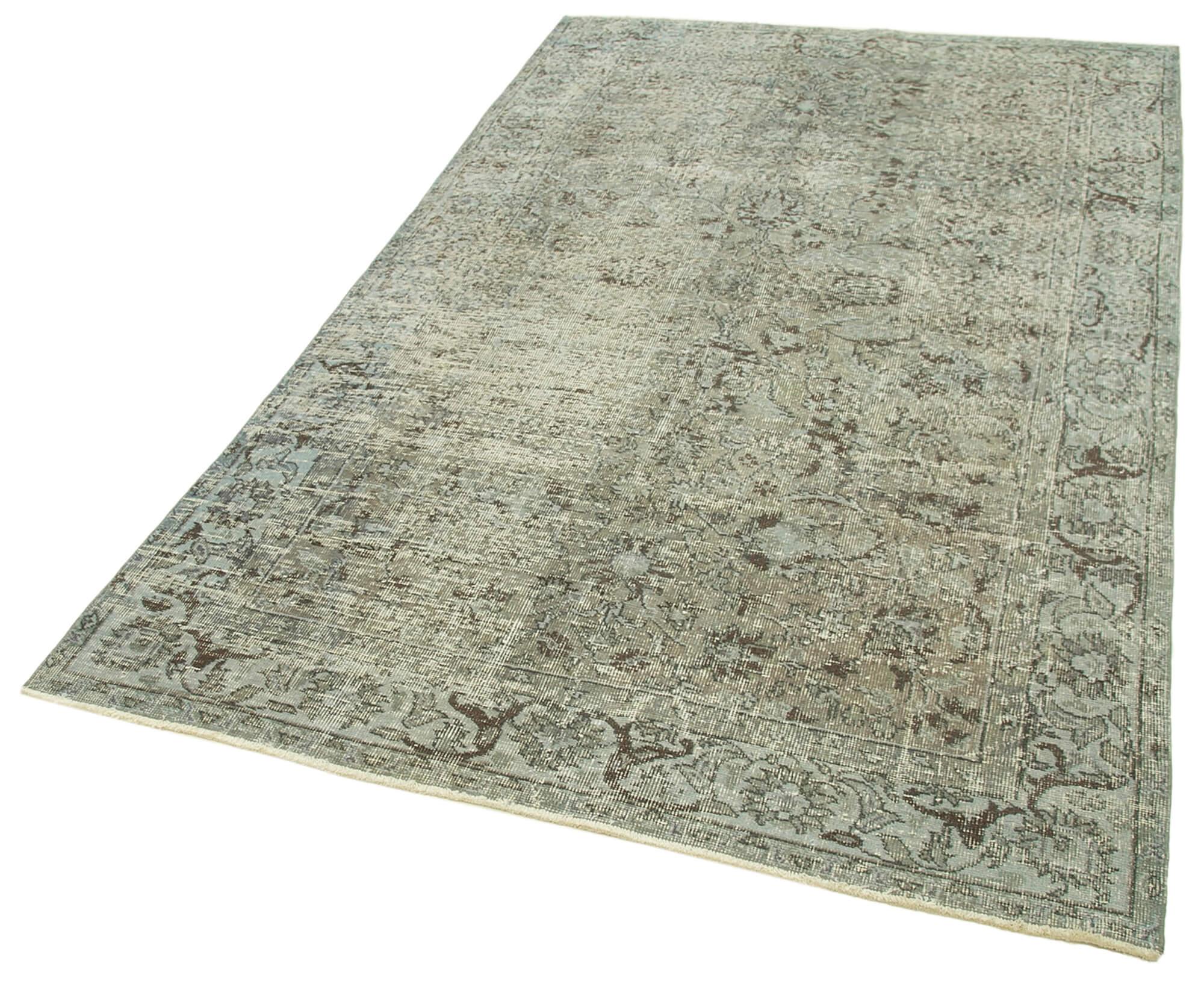 5 x 8 Grey Overdyed Rug - 2085