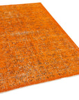 4 x 7 Orange Overdyed Rug - 2245