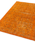 4 x 7 Orange Overdyed Rug - 2245