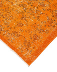 4 x 7 Orange Overdyed Rug - 2245