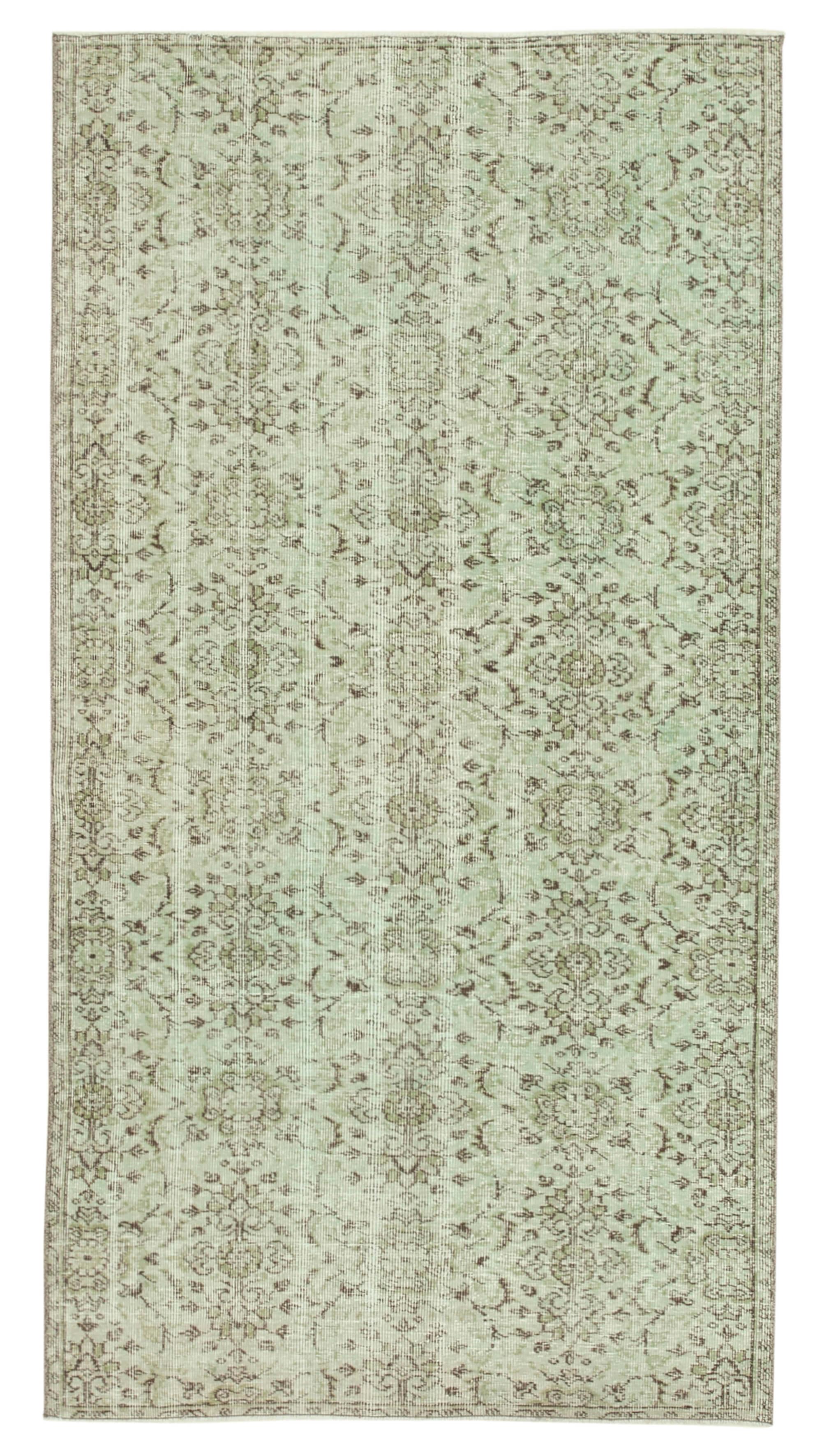 4 x 8 Green Overdyed Rug - 2246