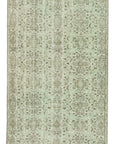 4 x 8 Green Overdyed Rug - 2246