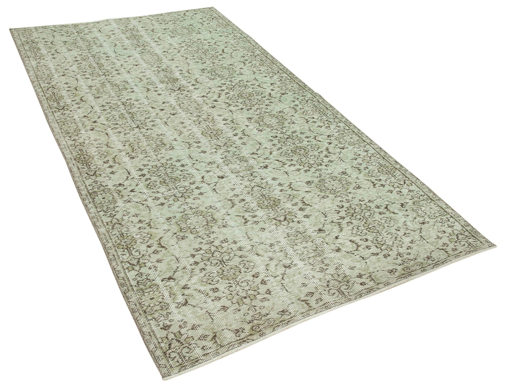 4 x 8 Green Overdyed Rug - 2246