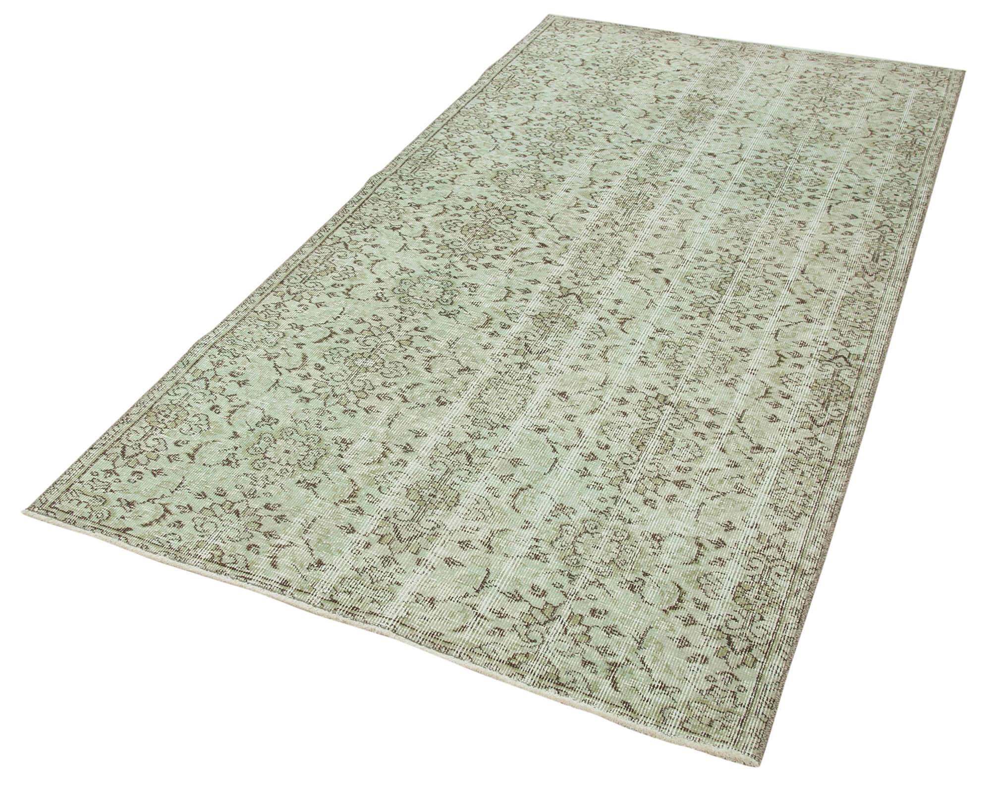 4 x 8 Green Overdyed Rug - 2246