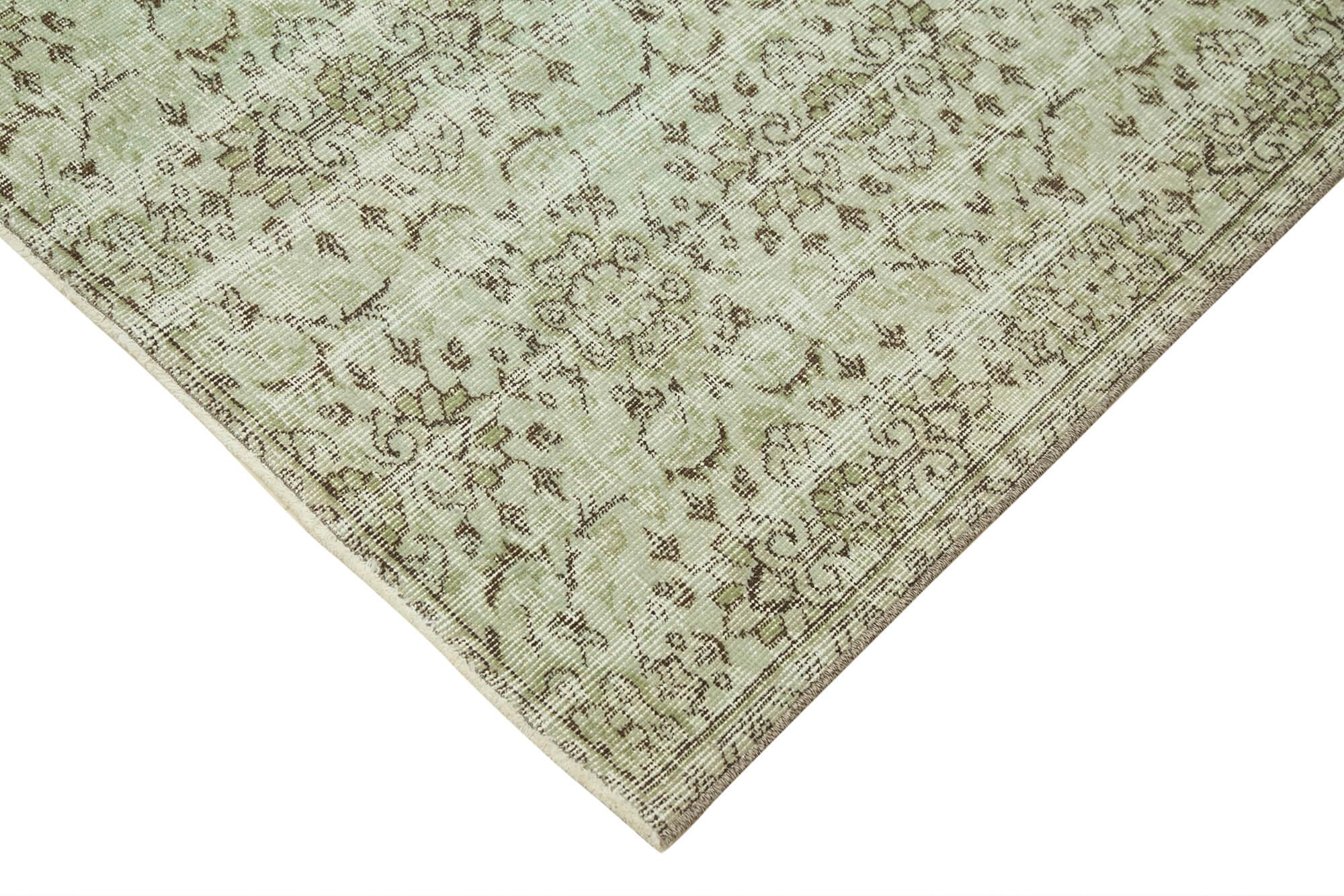 4 x 8 Green Overdyed Rug - 2246