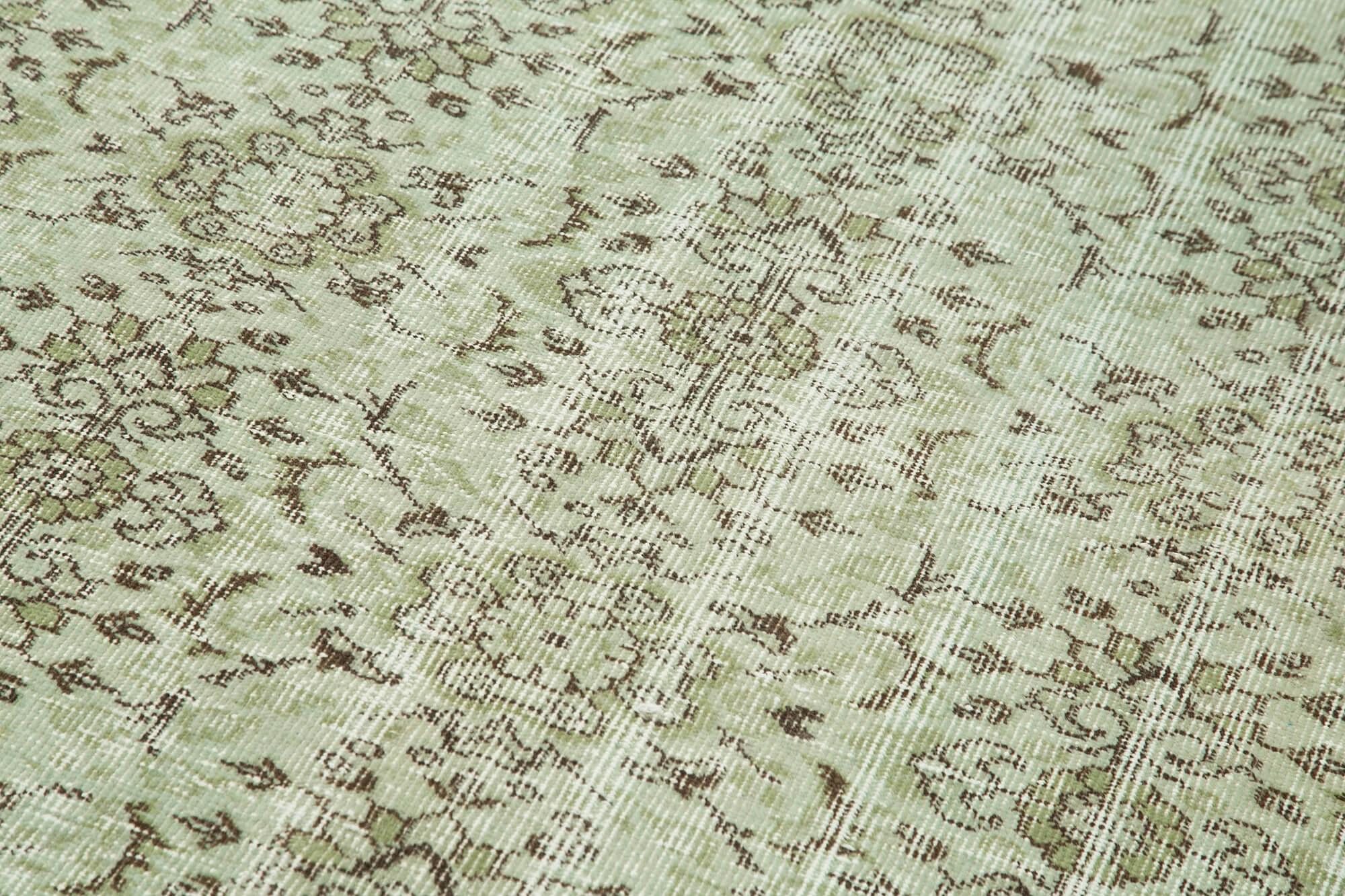 4 x 8 Green Overdyed Rug - 2246