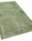 3 x 7 Green Overdyed Rug - 2247