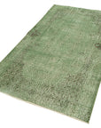 3 x 7 Green Overdyed Rug - 2247