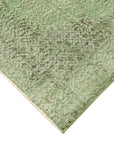 3 x 7 Green Overdyed Rug - 2247