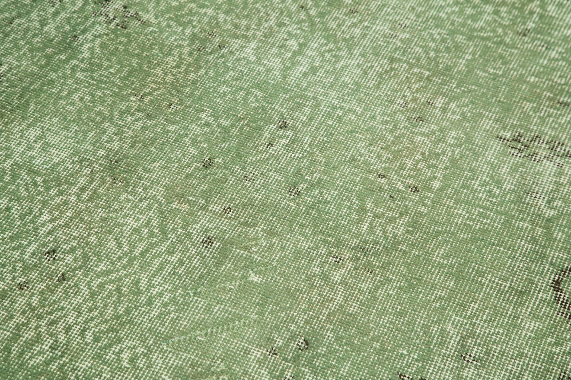 3 x 7 Green Overdyed Rug - 2247