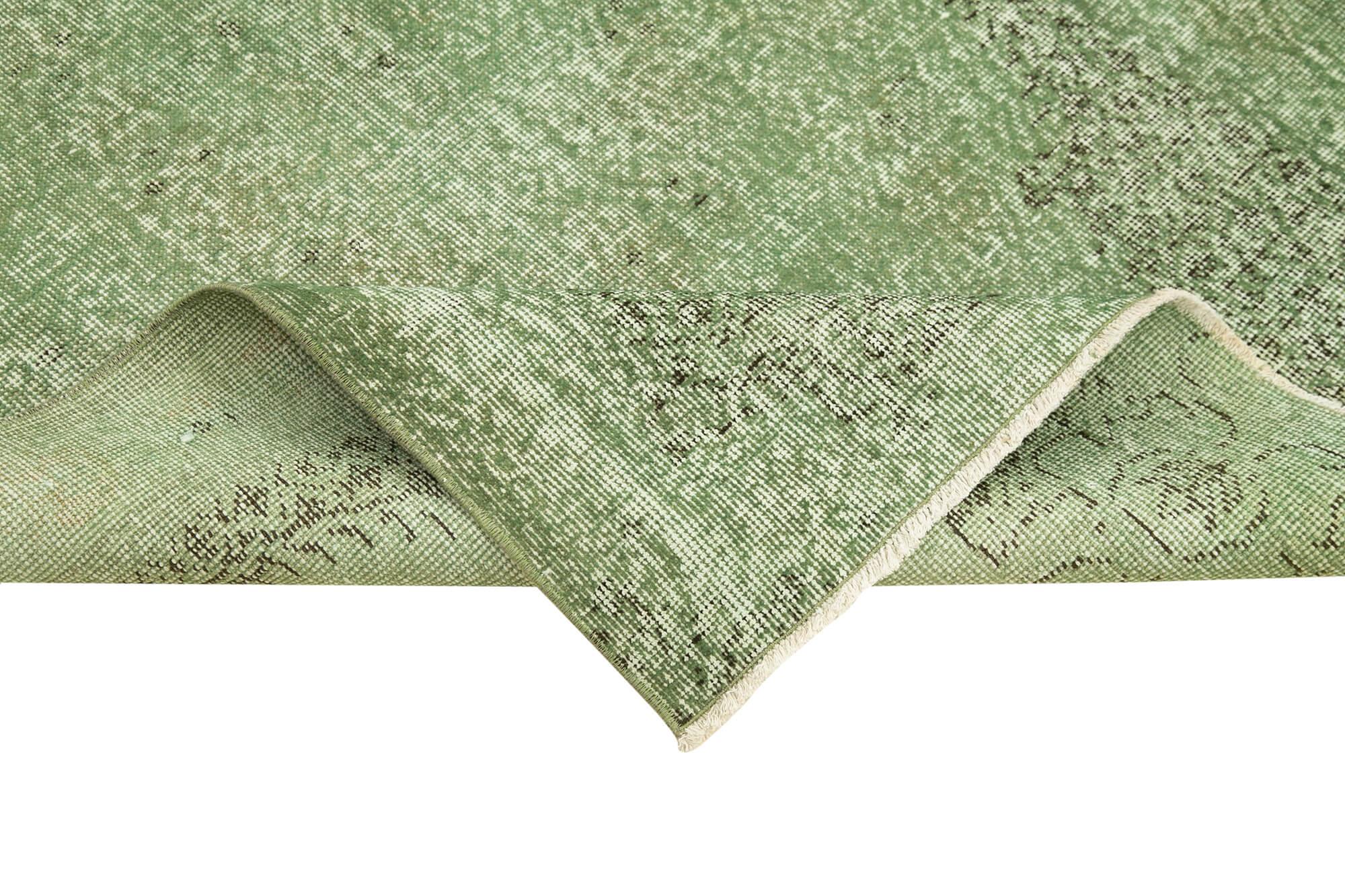 3 x 7 Green Overdyed Rug - 2247