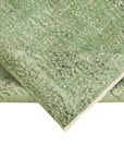 3 x 7 Green Overdyed Rug - 2247