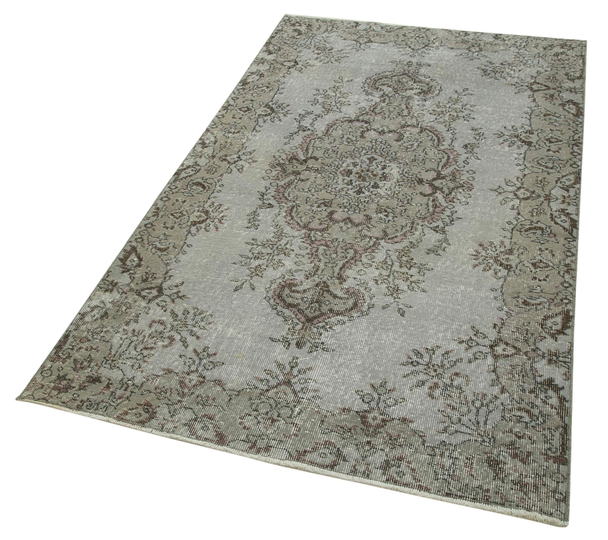 4 x 7 Grey Overdyed Rug - 2256