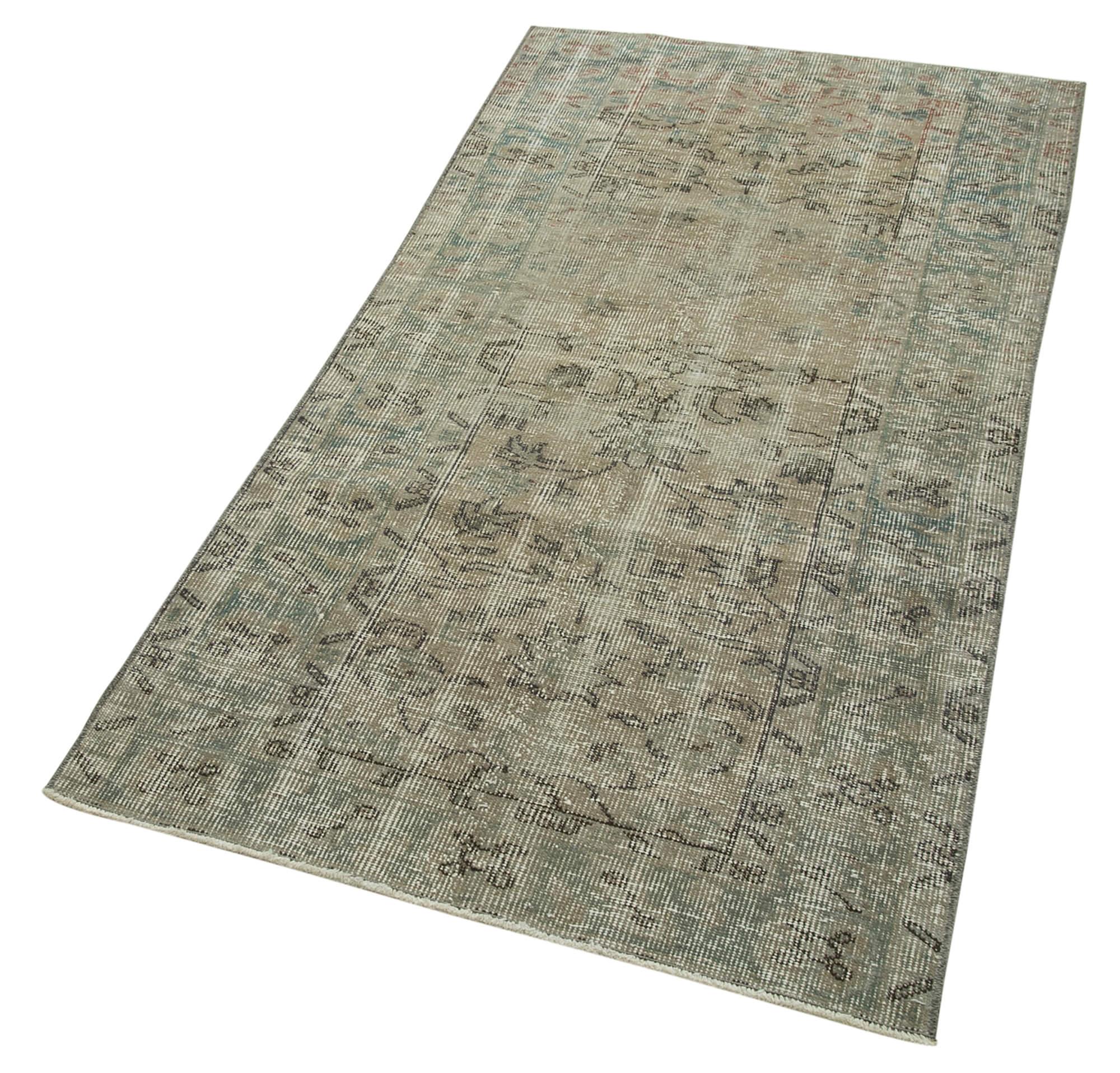 3 x 6 Grey Overdyed Rug - 2257