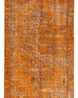 4 x 6 Orange Overdyed Rug - 2258