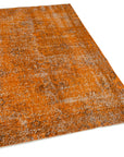 4 x 6 Orange Overdyed Rug - 2258