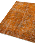 4 x 6 Orange Overdyed Rug - 2258