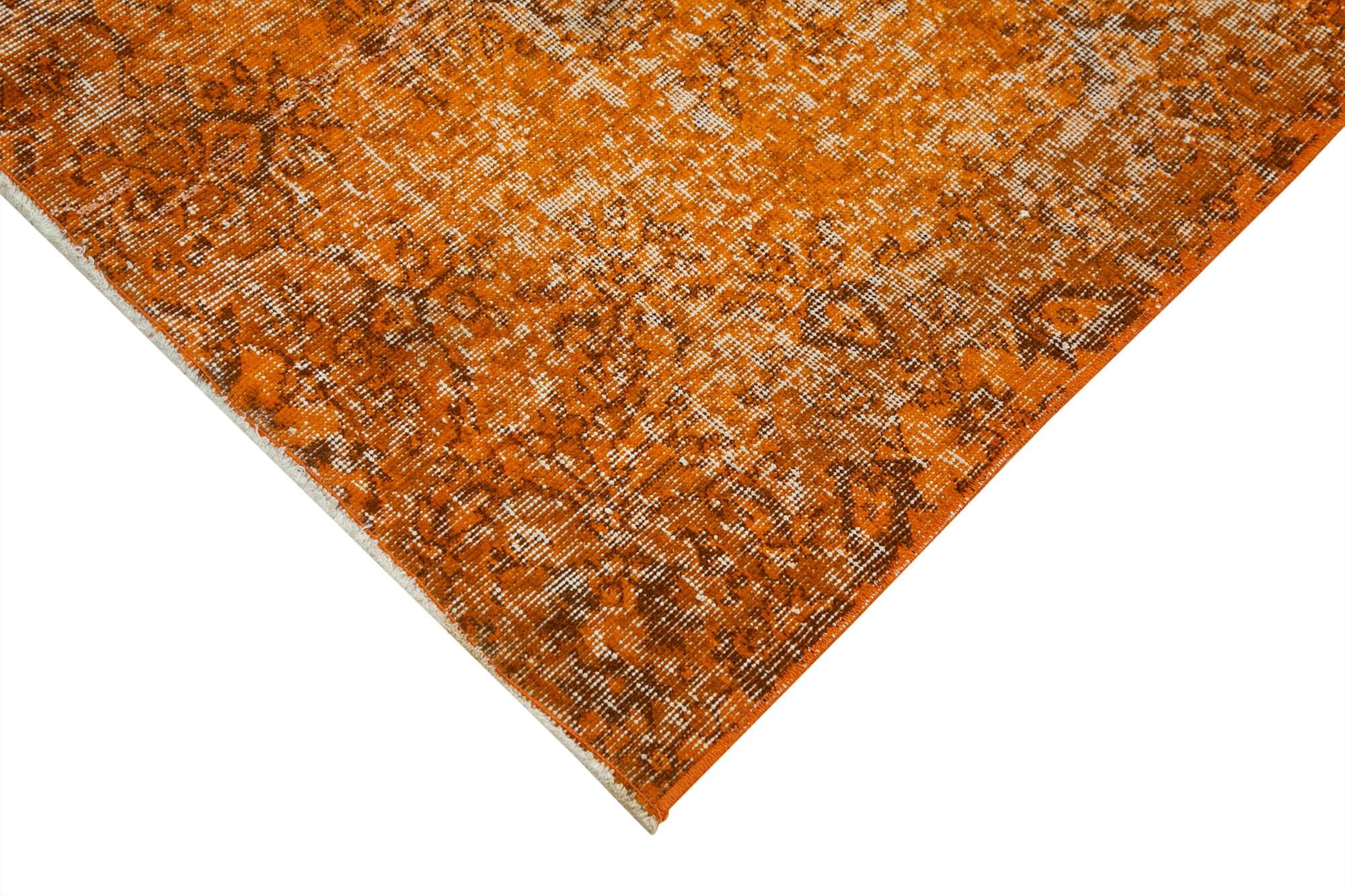 4 x 6 Orange Overdyed Rug - 2258