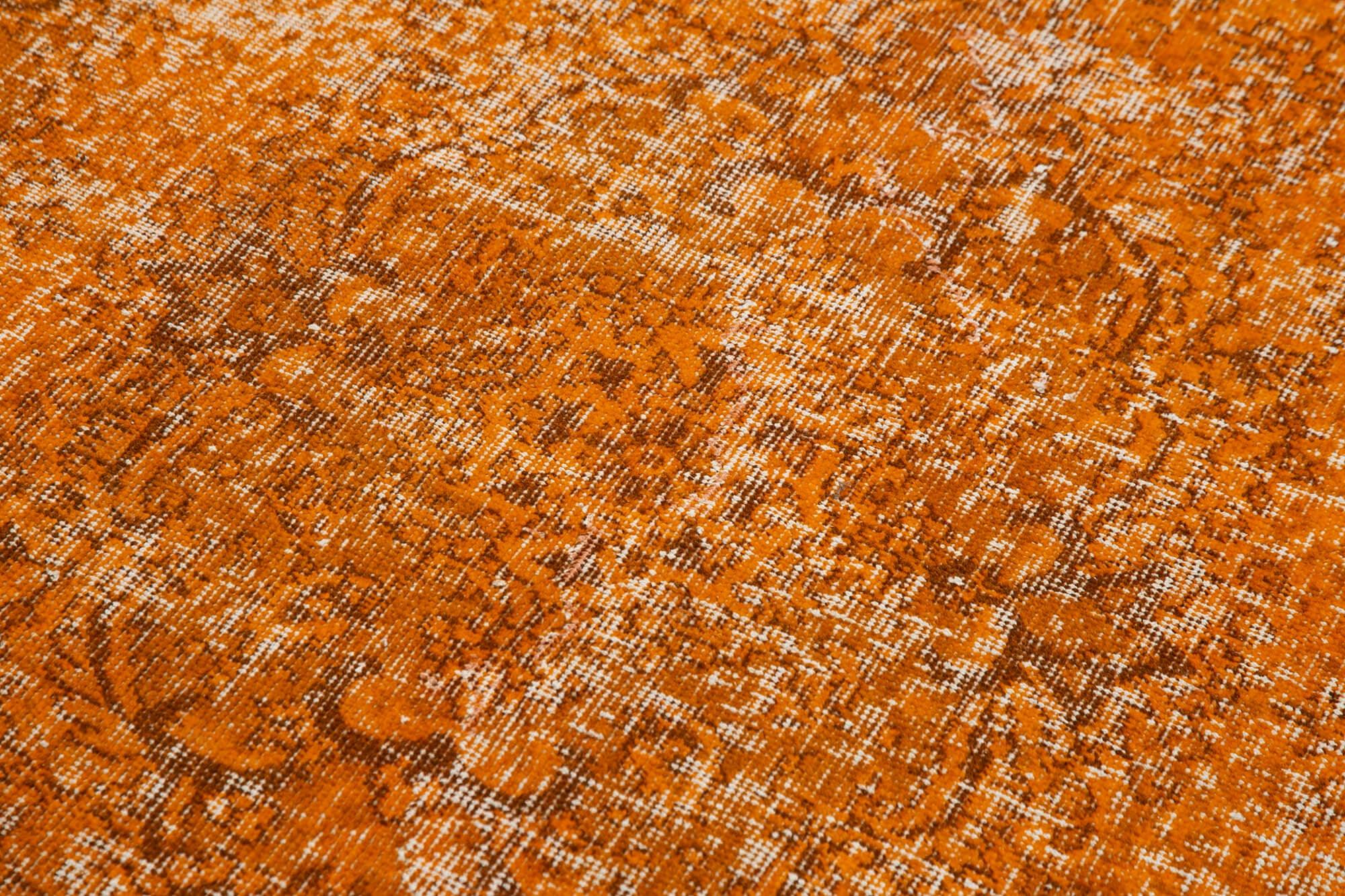 4 x 6 Orange Overdyed Rug - 2258