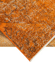 4 x 6 Orange Overdyed Rug - 2258