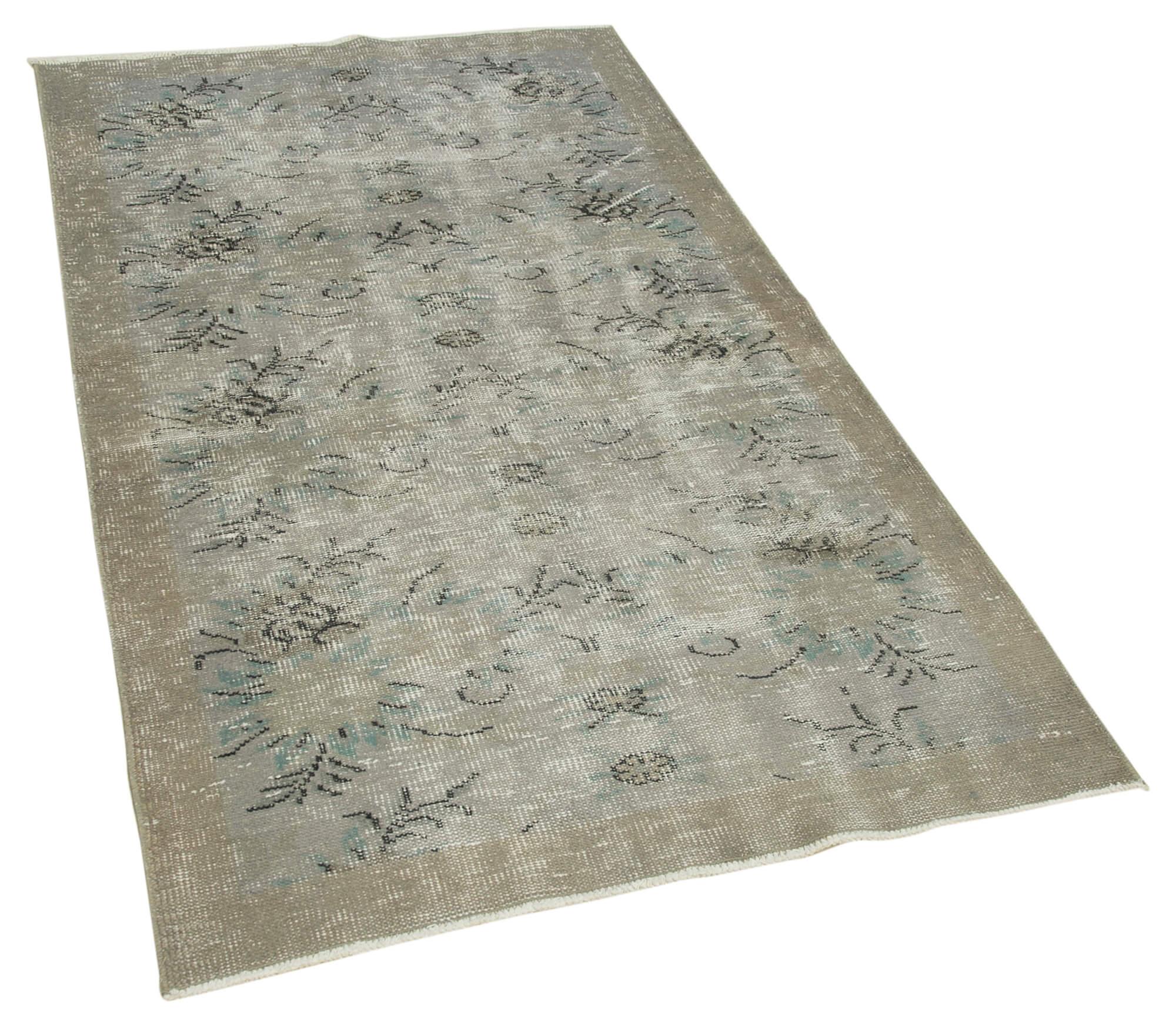 3 x 6 Grey Overdyed Rug - 2259